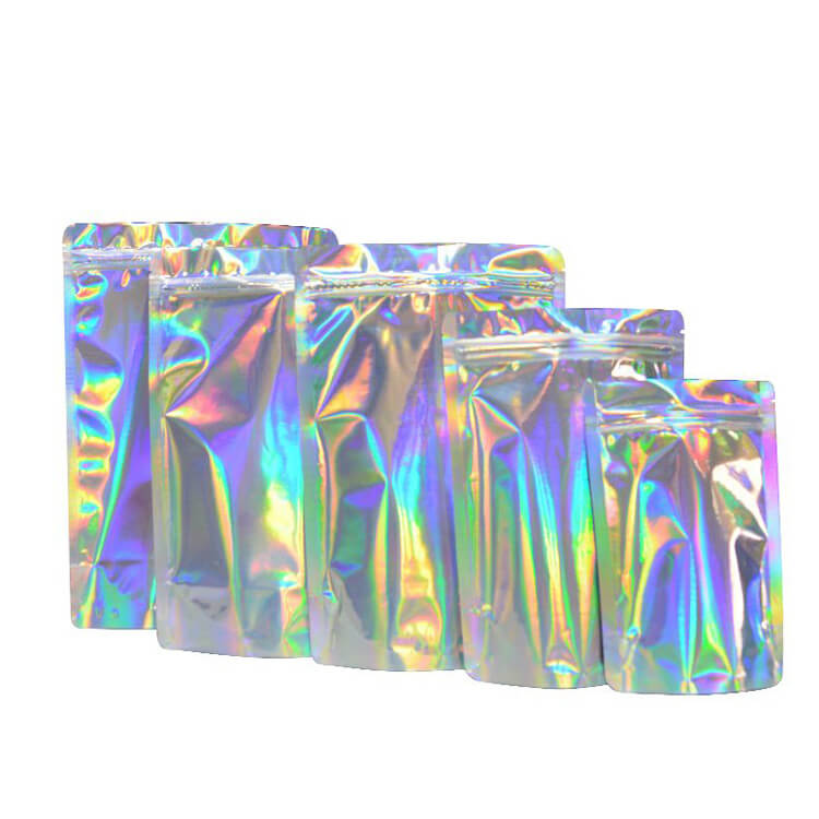 holographic stand up pouch