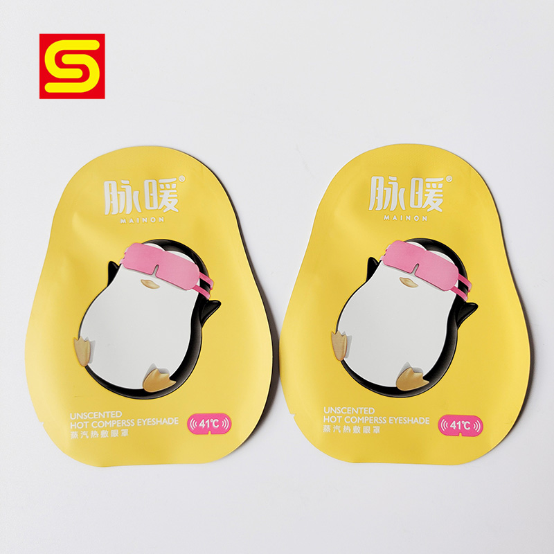 Plastic Shaped Pouches for Eye Mask Packaging